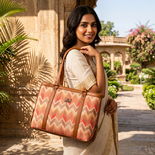 Sleek Laptop Canvas Tote Handbags (Lehri)