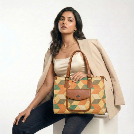 Flap Pocket Tote Bag