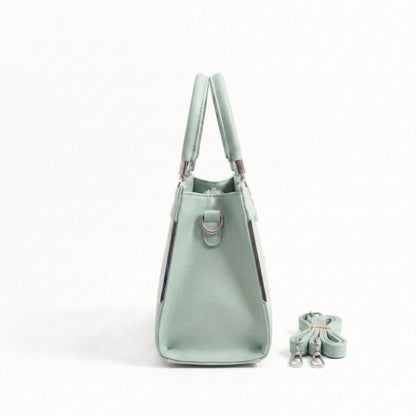 Floral Printed Handbag - Detachable Sling