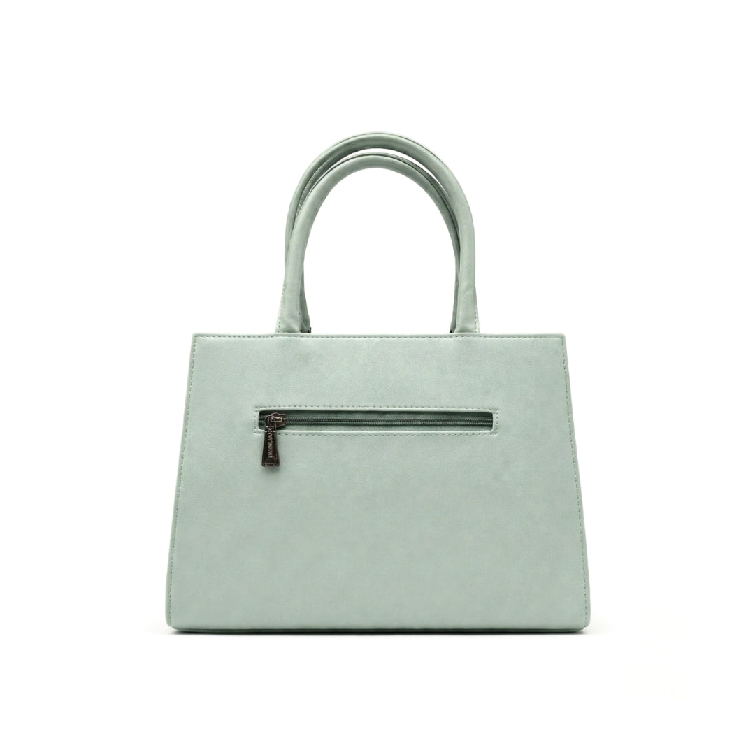 Floral Printed Handbag - Detachable Sling