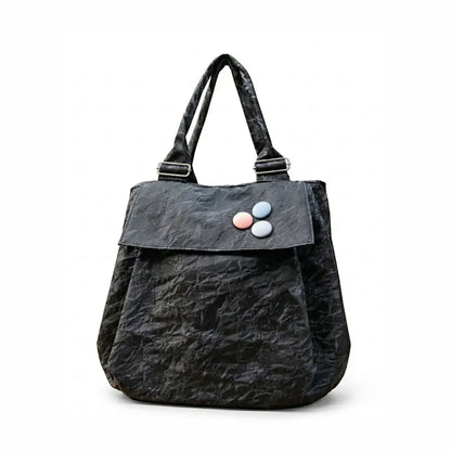 Versatile Round Base Tote Bags (Black)