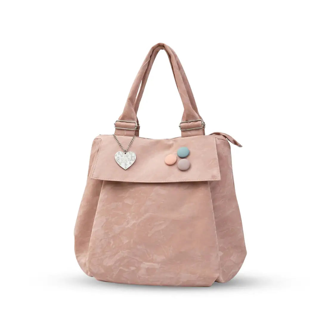 Versatile Round Base Tote Bags (Peach)