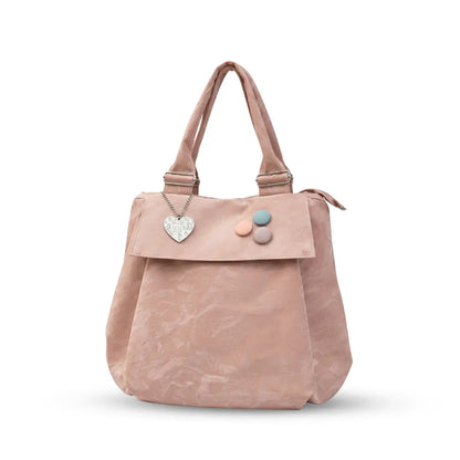 Versatile Round Base Tote Bags (Peach)