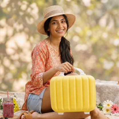 Stripes Mini Suitcase (Yellow)