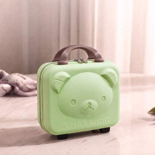 Panda Mini Suitcase - Green & Brown Combination