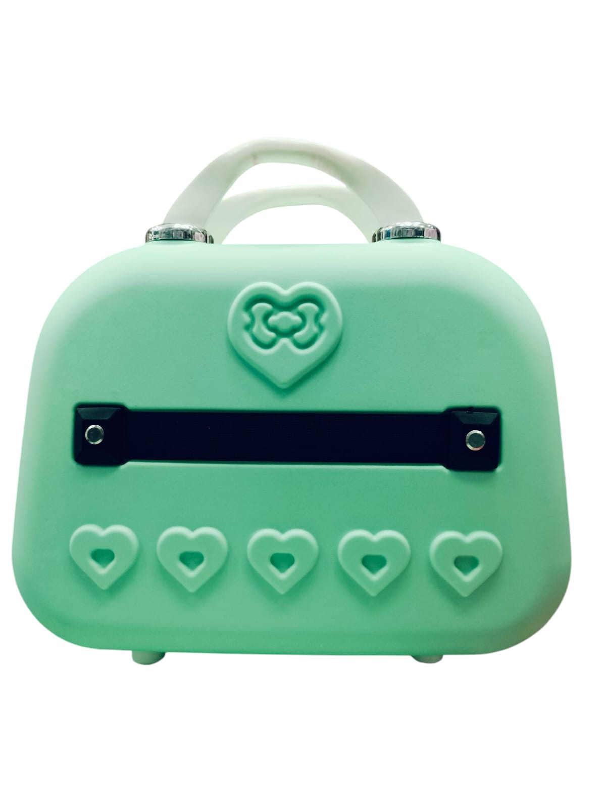 Mint Green Kitty Mini Suitcase - Image 3