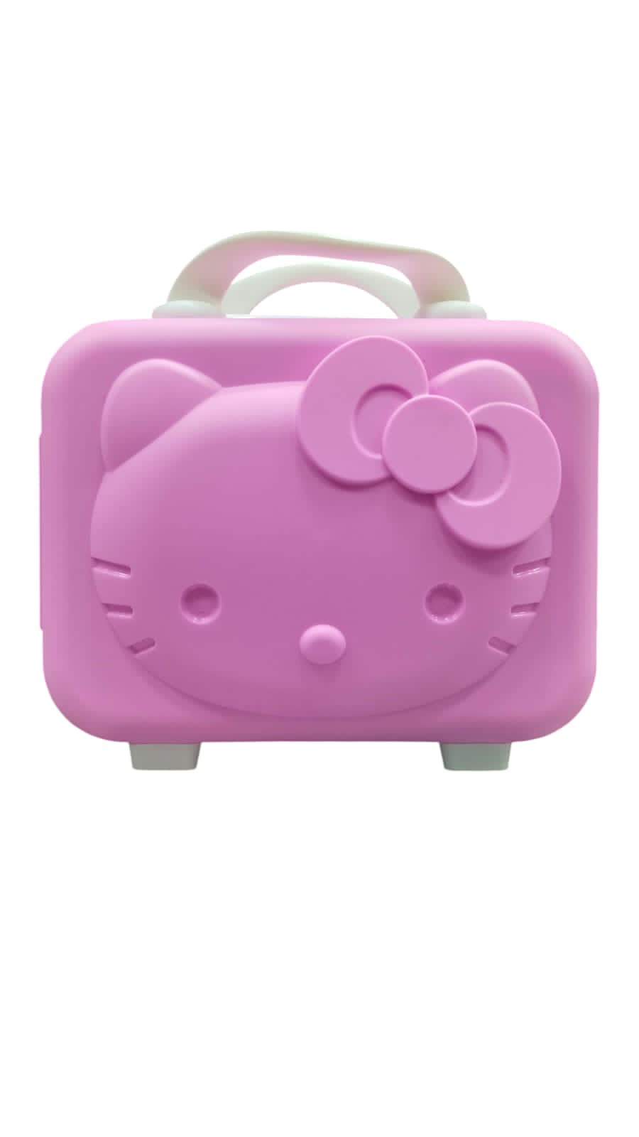 Kitty Mini Suitcase - Pink & White Combination