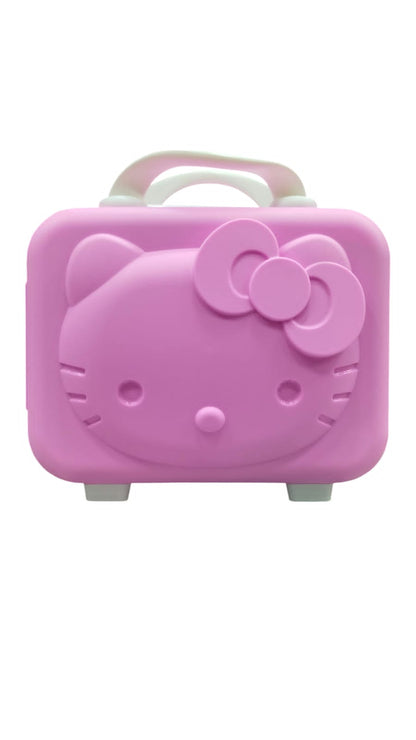 Kitty Mini Suitcase - Pink & White Combination