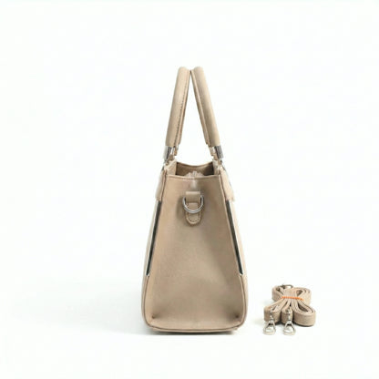 Floral Printed Handbag - Detachable Sling