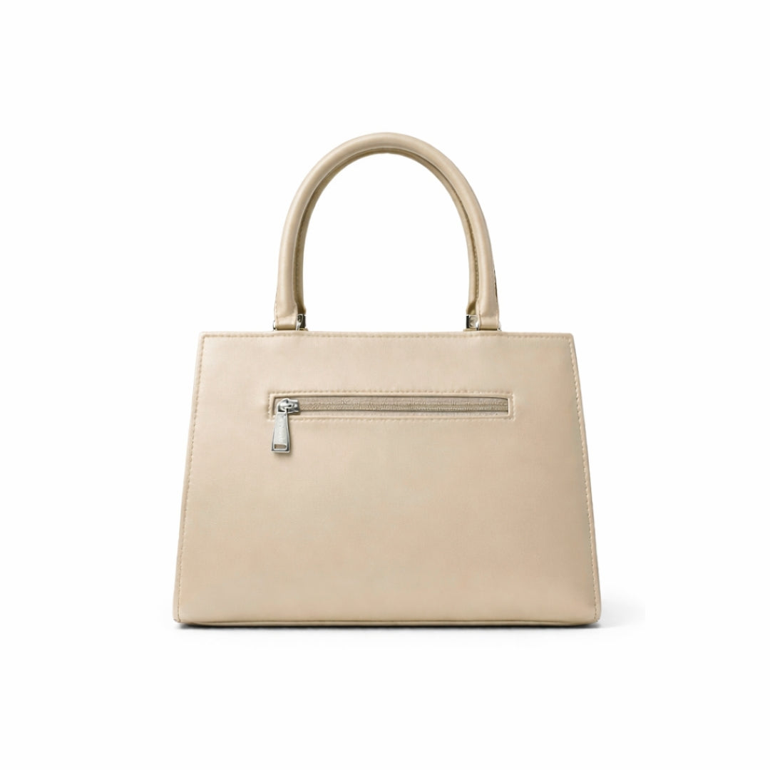 Floral Printed Handbag - Detachable Sling