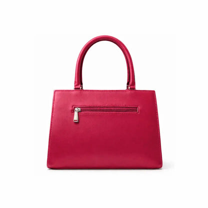 Floral Printed Handbag - Detachable Sling (Maroon)