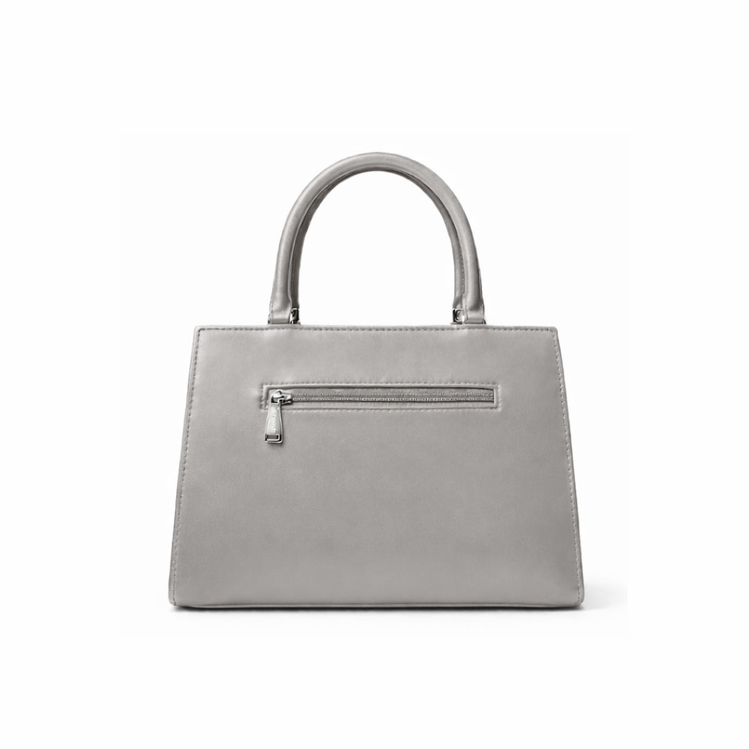 Floral Printed Handbag - Detachable Sling