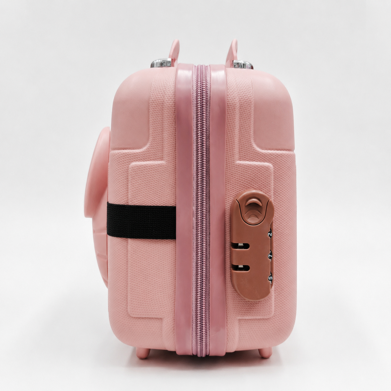 Stripes Mini Suitcase (Dark Pink)