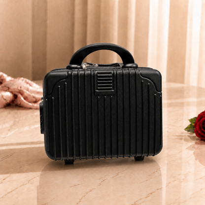Stripes Mini Suitcase (Black)