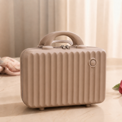 Square Mini Suitcase (CAMEL)