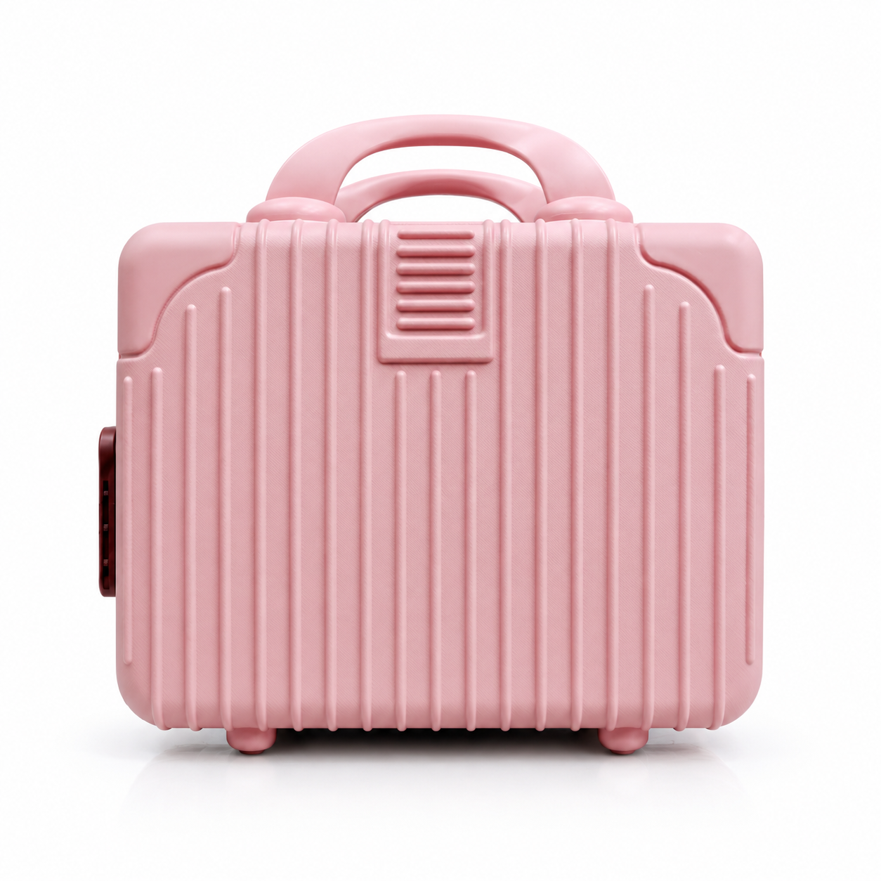 Stripes Mini Suitcase (Dark Pink)