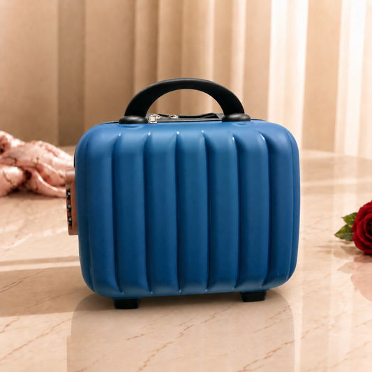 Stripes Mini Suitcase - (Blue & Black)