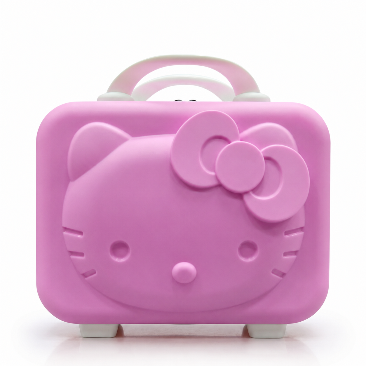 Kitty Mini Suitcase - Pink & White Combination