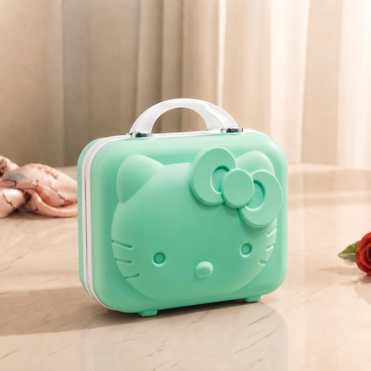 Kitty Mini Suitcase (Mint Green)