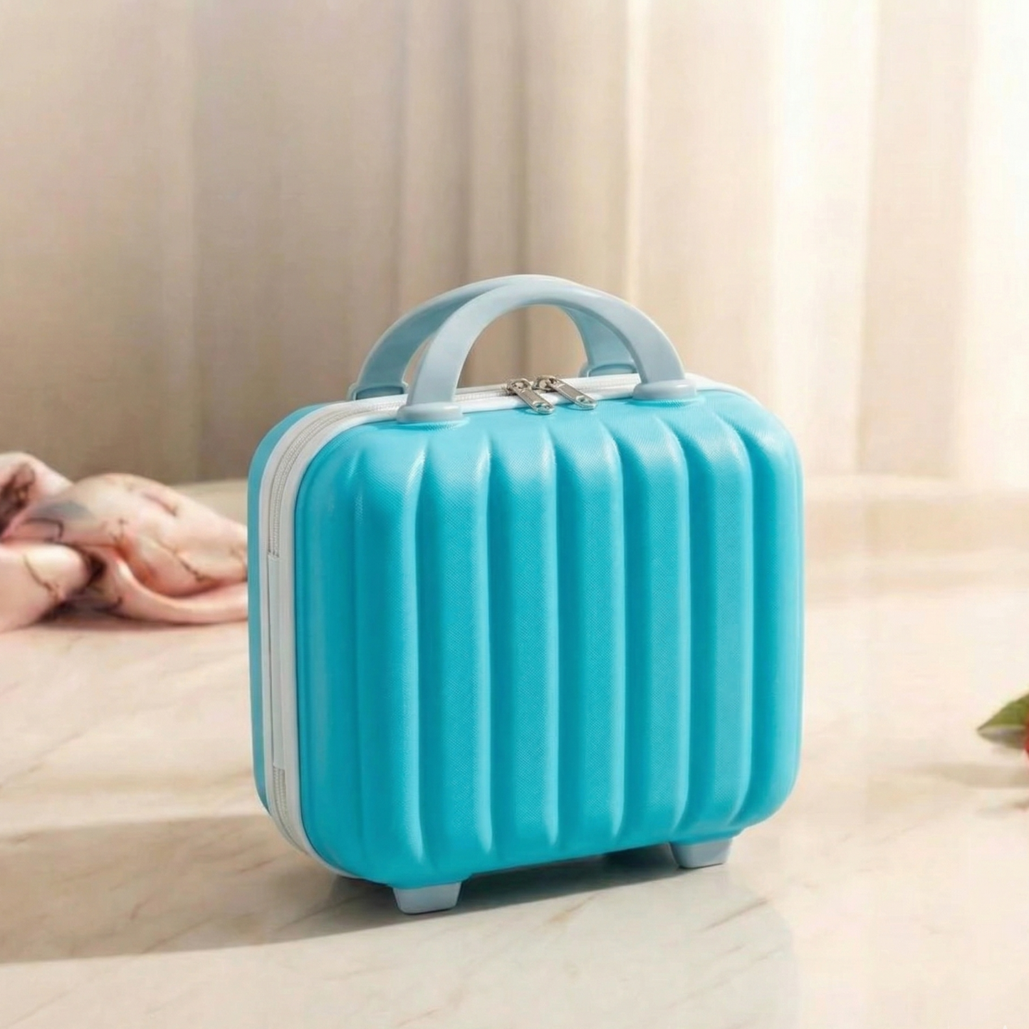 Stripes Mini Suitcase (Teel)
