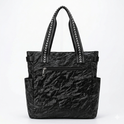 Versatile Round Base Tote Bags (Black)