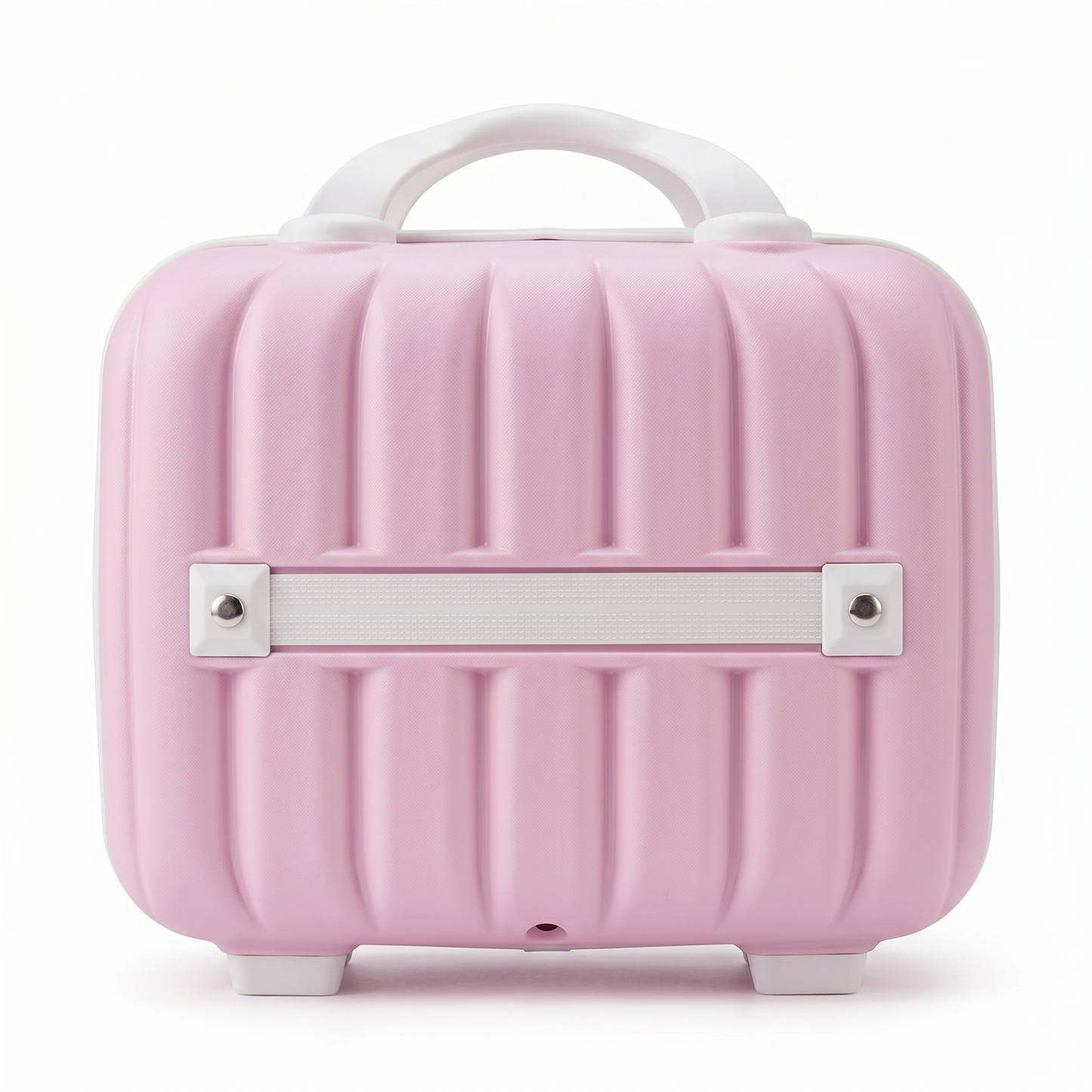 Stripes Mini Suitcase (Pink & White)