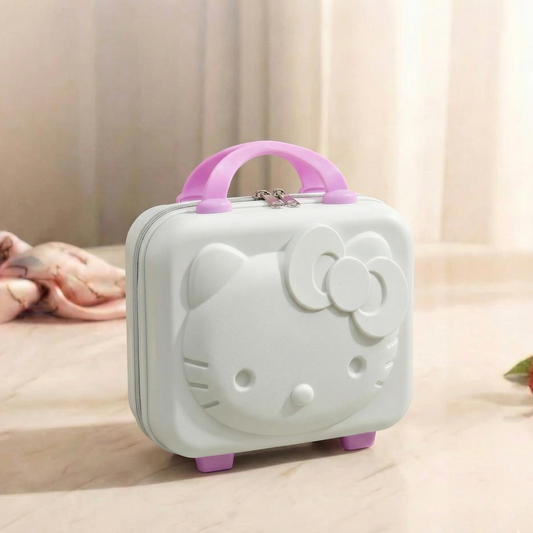 Panda Mini Suitcase - Pink & Creme Combination