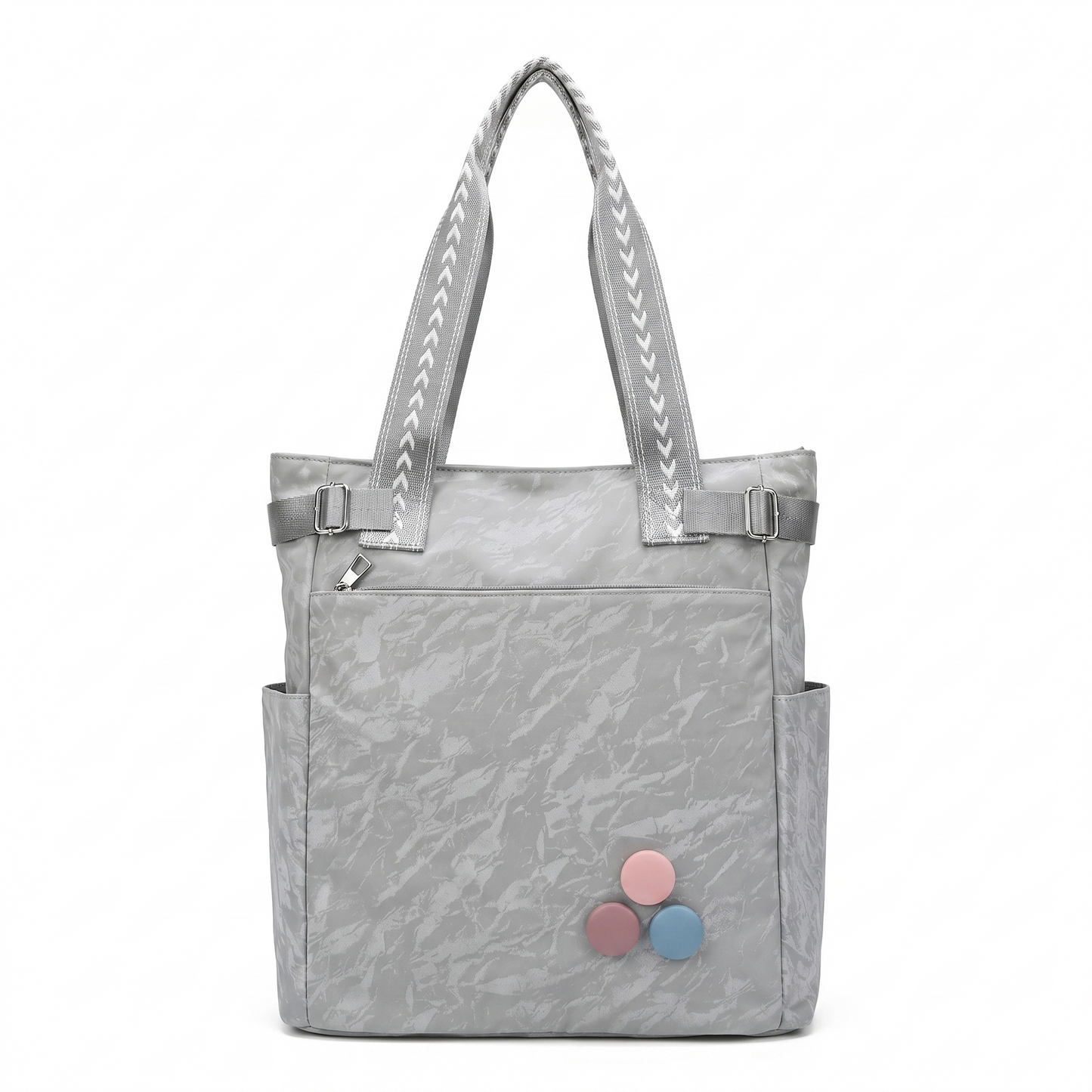 Versatile Vertical Tote Bags (Silver Grey)