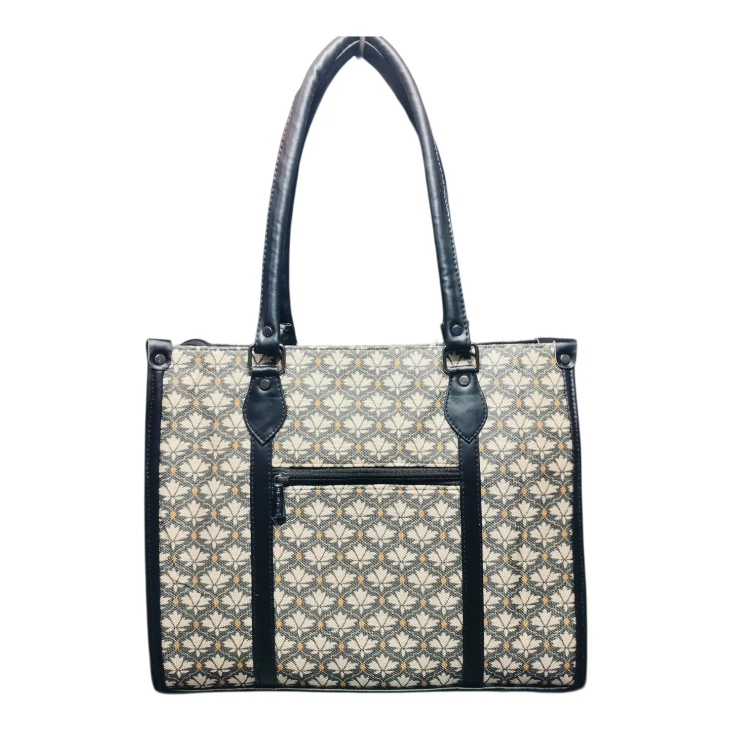 Printed Heritage Handbag (Black Printed)