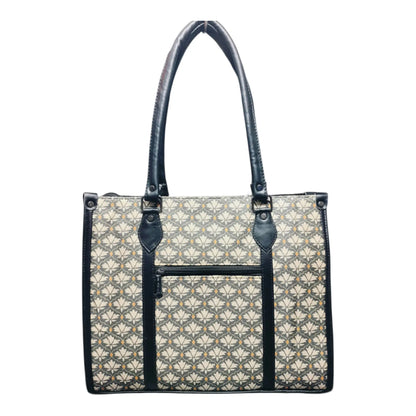 Printed Heritage Handbag (Black Printed)