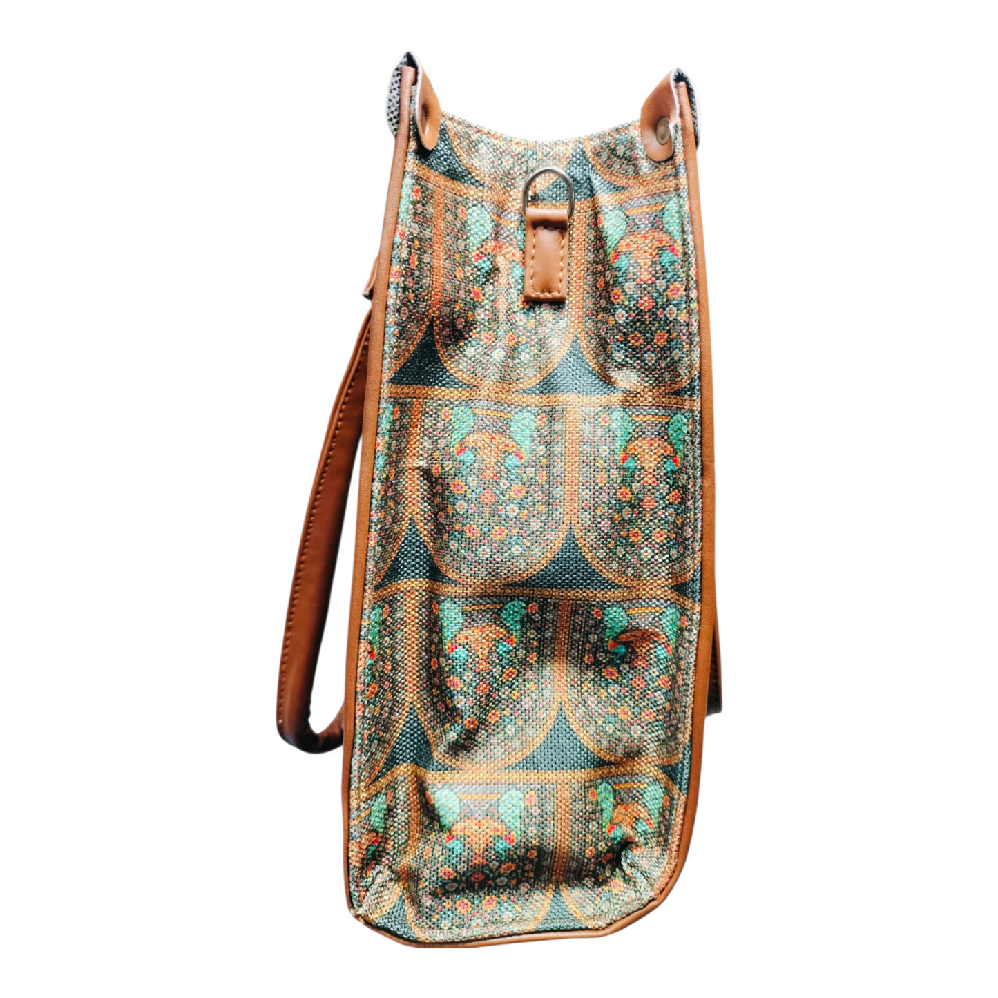 Printed Heritage Handbag (Brown)