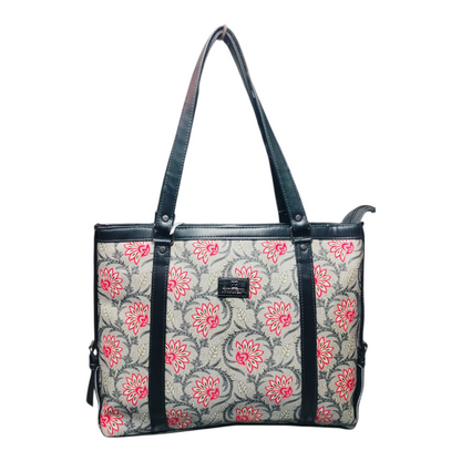 Sleek Laptop Canvas Tote Handbags (Grey)