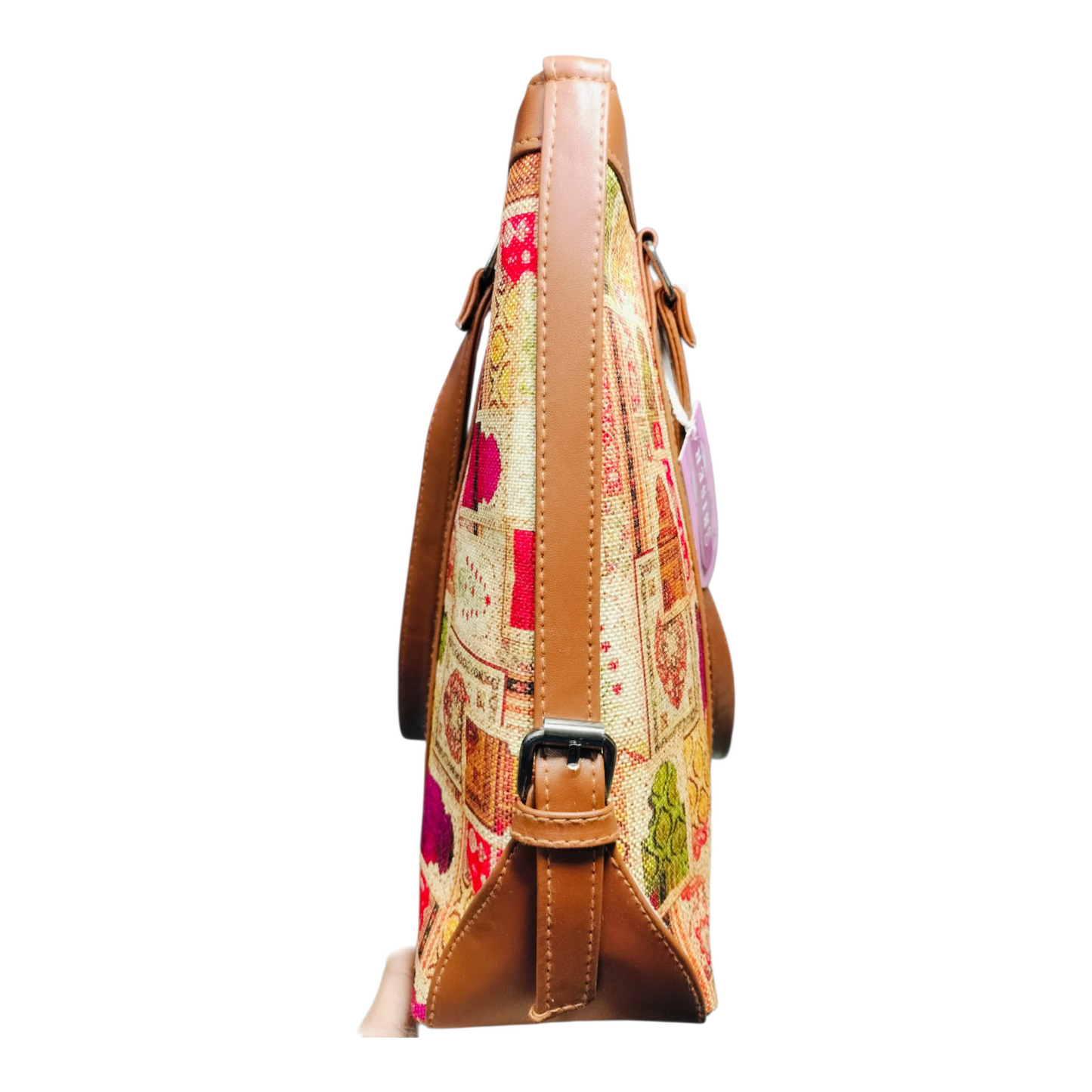 Sleek Laptop Canvas Tote Handbags (Tan)