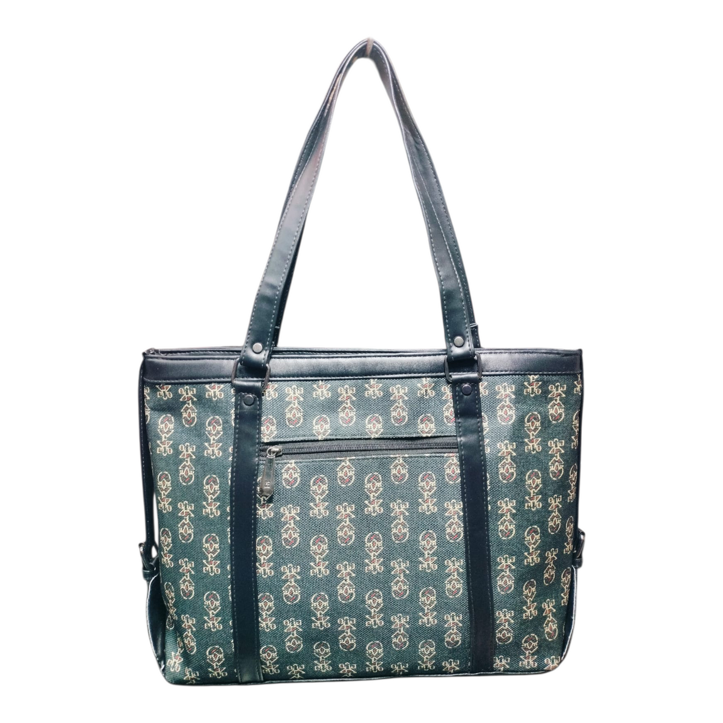 Sleek Laptop Canvas Tote Handbags (Black)