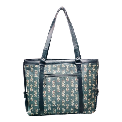 Sleek Laptop Canvas Tote Handbags (Black)