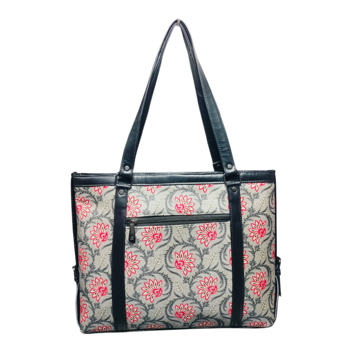 Sleek Laptop Canvas Tote Handbags (Grey)
