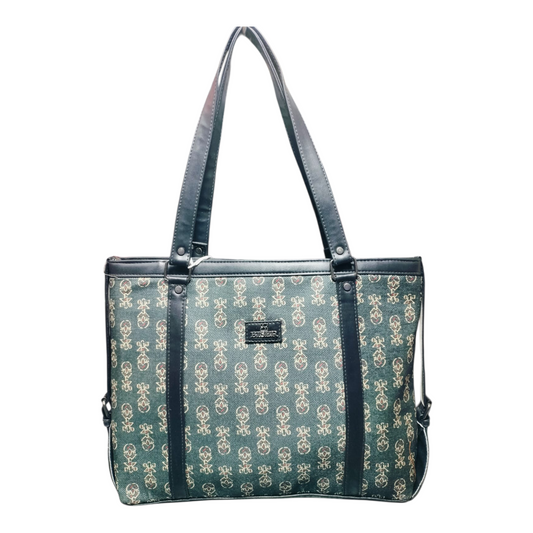 Sleek Laptop Canvas Tote Handbags (Black)