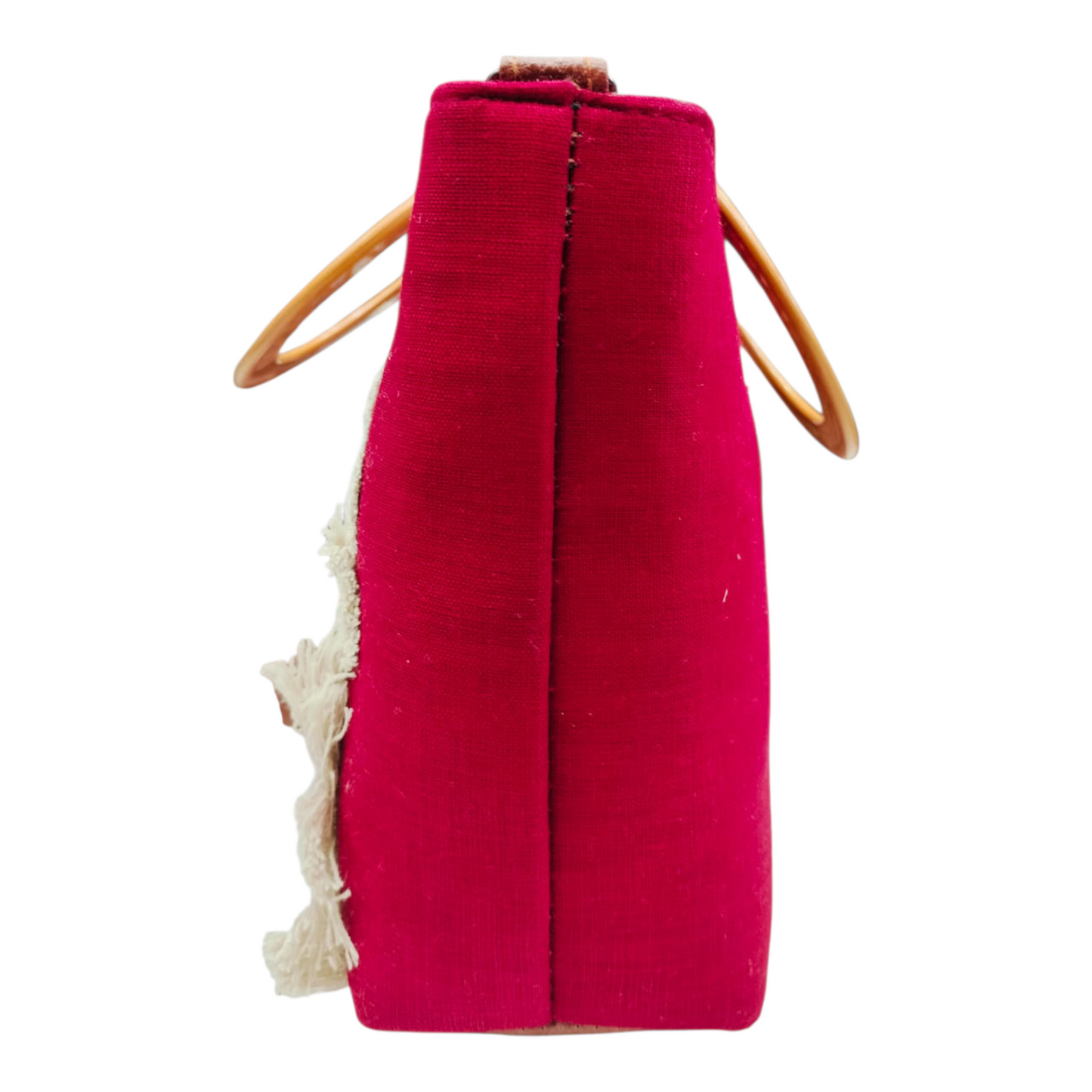Cloth Handle Sling Bag (Red)