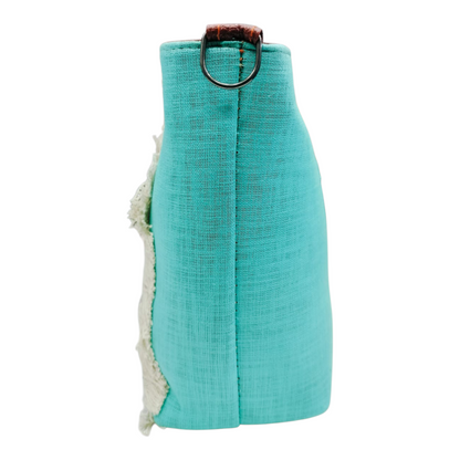 Cloth Handle Sling Bag (Teal)