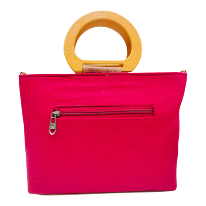 Cloth Handle Sling Bag (Red)