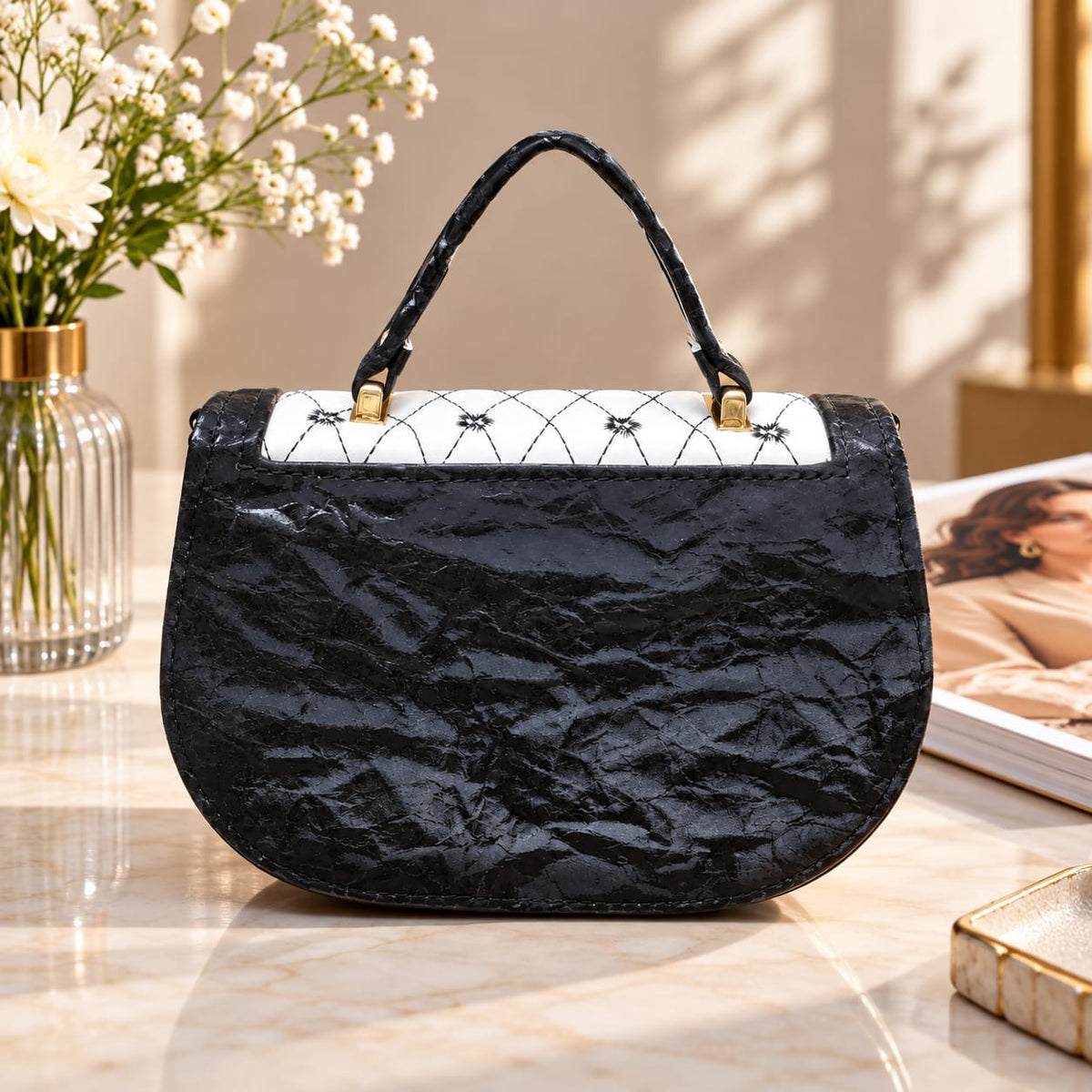 Soft Feel Sling Bag (Black)