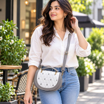 Soft Feel Sling Bag (Grey)