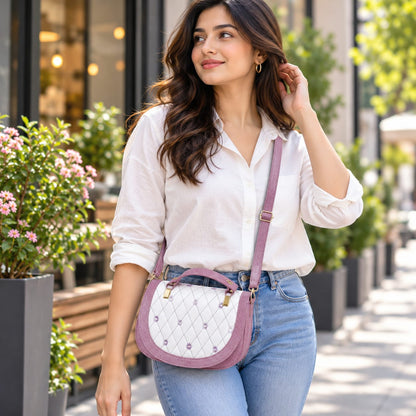 Soft Feel Sling Bag (Pink)
