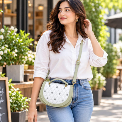 Soft Feel Sling Bag (Green)