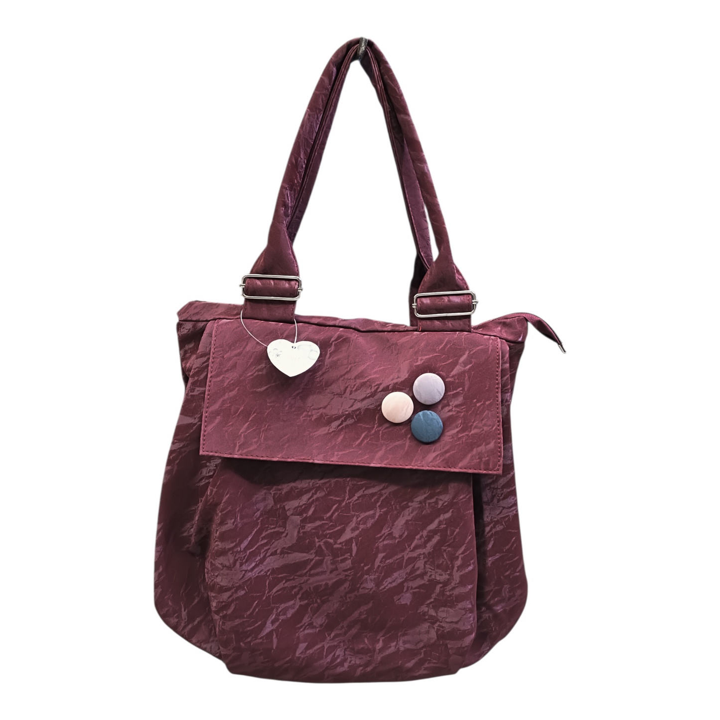 Versatile Round Base Tote Bags (Maroon)
