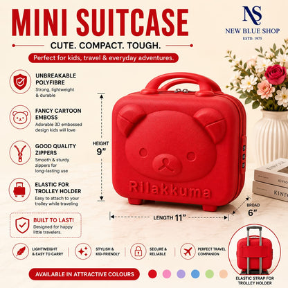 Panda Mini Suitcase (Red)