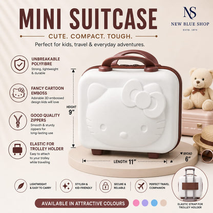 Panda Mini Suitcase - Creme & Brown Combination