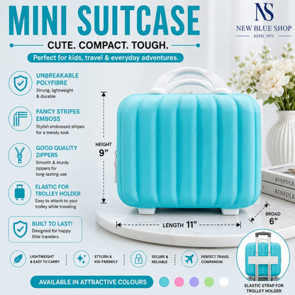 Stripes Mini Suitcase (Teel)