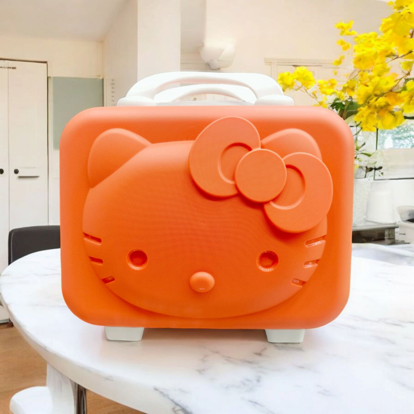 Orange White Combination Kitty Mini Suitcase - Image 1