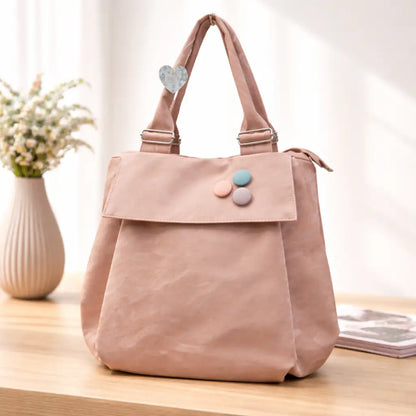Versatile Round Base Tote Bags (Peach)
